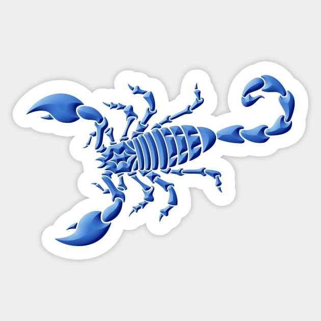 Blue Scorpion Sticker by sifis